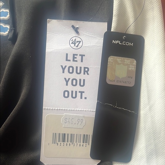 NFL Detroit Lions Black and White T-Shirt - Picture 2 of 5